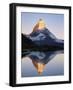 Matterhorn from Riffelsee at Dawn, Zermatt, Swiss Alps, Switzerland, Europe-Jochen Schlenker-Framed Photographic Print