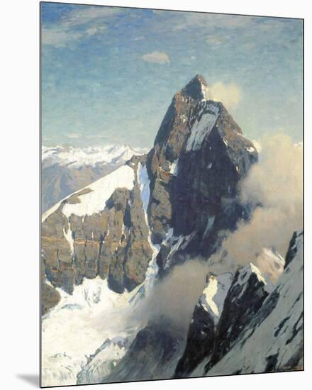 Matterhorn from West-Eugen Bracht-Mounted Premium Giclee Print