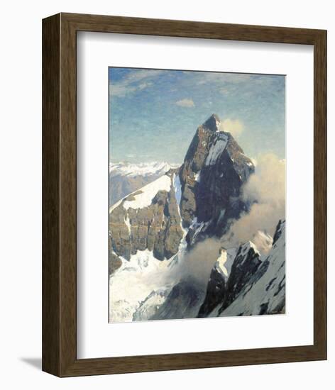 Matterhorn from West-Eugen Bracht-Framed Art Print