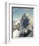 Matterhorn from West-Eugen Bracht-Framed Art Print