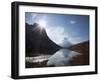 Matterhorn in Distance, Zermatt, Canton Valais, Swiss Alps, Switzerland, Europe-Angelo Cavalli-Framed Photographic Print