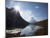 Matterhorn in Distance, Zermatt, Canton Valais, Swiss Alps, Switzerland, Europe-Angelo Cavalli-Mounted Photographic Print