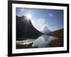 Matterhorn in Distance, Zermatt, Canton Valais, Swiss Alps, Switzerland, Europe-Angelo Cavalli-Framed Photographic Print