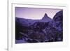 Matterhorn Mountain and Town at Twilight, Zermatt, Switzerland-Gavin Hellier-Framed Photographic Print