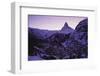 Matterhorn Mountain and Town at Twilight, Zermatt, Switzerland-Gavin Hellier-Framed Photographic Print