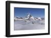 Matterhorn over the Nebulous Sea, Switzerland, Valais-Marco Isler-Framed Photographic Print