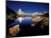 Matterhorn Reflected in Riffelsee, Zermatt, Switzerland-Art Wolfe-Mounted Photographic Print