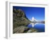 Matterhorn Reflected in the Riffelsee, Near Rotenboden, Zermatt, Valais, Swiss Alps, Switzerland-Ruth Tomlinson-Framed Photographic Print