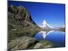 Matterhorn Reflected in the Riffelsee, Near Rotenboden, Zermatt, Valais, Swiss Alps, Switzerland-Ruth Tomlinson-Mounted Photographic Print