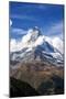 Matterhorn Surrounded by Clouds, Zermatt, Canton of Valais, Pennine Alps, Swiss Alps, Switzerland-Roberto Moiola-Mounted Photographic Print