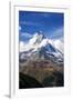 Matterhorn Surrounded by Clouds, Zermatt, Canton of Valais, Pennine Alps, Swiss Alps, Switzerland-Roberto Moiola-Framed Photographic Print