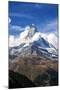 Matterhorn Surrounded by Clouds, Zermatt, Canton of Valais, Pennine Alps, Swiss Alps, Switzerland-Roberto Moiola-Mounted Photographic Print