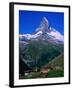 Matterhorn Towering Above Hamlet of Findeln, Valais, Switzerland-Gareth McCormack-Framed Photographic Print