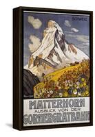 Matterhorn Travel Poster by Francois Gos-Francois Gos-Framed Stretched Canvas