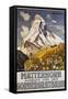 Matterhorn Travel Poster by Francois Gos-Francois Gos-Framed Stretched Canvas