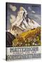 Matterhorn Travel Poster by Francois Gos-Francois Gos-Stretched Canvas