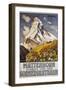 Matterhorn Travel Poster by Francois Gos-Francois Gos-Framed Premium Giclee Print