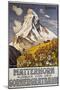 Matterhorn Travel Poster by Francois Gos-Francois Gos-Mounted Premium Giclee Print