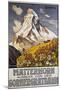 Matterhorn Travel Poster by Francois Gos-Francois Gos-Mounted Premium Giclee Print