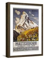 Matterhorn Travel Poster by Francois Gos-Francois Gos-Framed Giclee Print