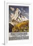 Matterhorn Travel Poster by Francois Gos-Francois Gos-Framed Giclee Print