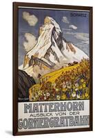 Matterhorn Travel Poster by Francois Gos-Francois Gos-Framed Giclee Print