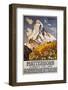 Matterhorn Travel Poster by Francois Gos-swim ink 2 llc-Framed Photographic Print