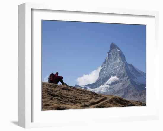 Matterhorn, Zermatt, Canton Valais, Swiss Alps, Switzerland, Europe-Angelo Cavalli-Framed Photographic Print