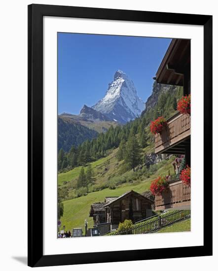 Matterhorn, Zermatt, Canton Valais, Swiss Alps, Switzerland, Europe-Angelo Cavalli-Framed Premium Photographic Print