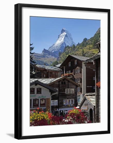 Matterhorn, Zermatt, Canton Valais, Swiss Alps, Switzerland, Europe-Angelo Cavalli-Framed Photographic Print