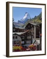 Matterhorn, Zermatt, Canton Valais, Swiss Alps, Switzerland, Europe-Angelo Cavalli-Framed Photographic Print