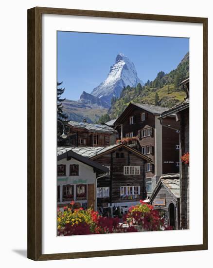 Matterhorn, Zermatt, Canton Valais, Swiss Alps, Switzerland, Europe-Angelo Cavalli-Framed Photographic Print