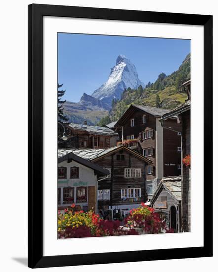 Matterhorn, Zermatt, Canton Valais, Swiss Alps, Switzerland, Europe-Angelo Cavalli-Framed Photographic Print