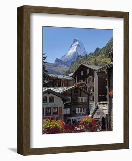 Matterhorn, Zermatt, Canton Valais, Swiss Alps, Switzerland, Europe-Angelo Cavalli-Framed Photographic Print