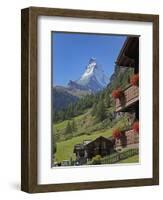 Matterhorn, Zermatt, Canton Valais, Swiss Alps, Switzerland, Europe-Angelo Cavalli-Framed Photographic Print