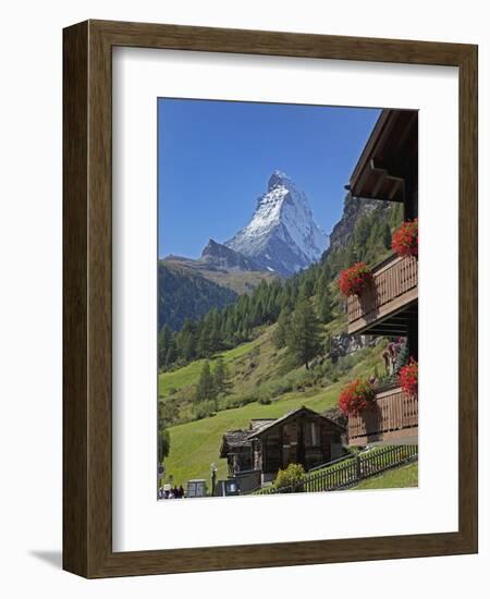 Matterhorn, Zermatt, Canton Valais, Swiss Alps, Switzerland, Europe-Angelo Cavalli-Framed Photographic Print