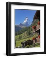 Matterhorn, Zermatt, Canton Valais, Swiss Alps, Switzerland, Europe-Angelo Cavalli-Framed Photographic Print