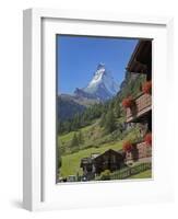 Matterhorn, Zermatt, Canton Valais, Swiss Alps, Switzerland, Europe-Angelo Cavalli-Framed Photographic Print