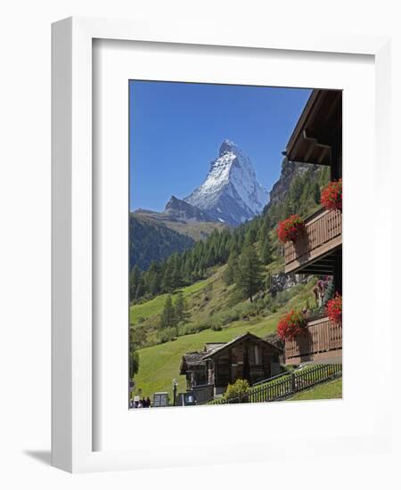 Matterhorn, Zermatt, Canton Valais, Swiss Alps, Switzerland, Europe-Angelo Cavalli-Framed Photographic Print