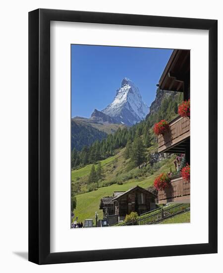 Matterhorn, Zermatt, Canton Valais, Swiss Alps, Switzerland, Europe-Angelo Cavalli-Framed Premium Photographic Print