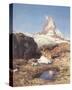 Matterhorn-Eugen Bracht-Stretched Canvas