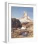 Matterhorn-Eugen Bracht-Framed Art Print