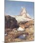 Matterhorn-Eugen Bracht-Mounted Art Print