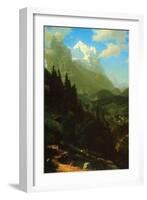 Matterhorn-Albert Bierstadt-Framed Art Print