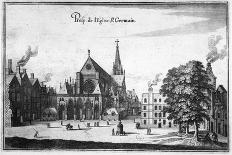 The Saint-Germain-L'Auxerrois Church-Matthäus Merian-Stretched Canvas