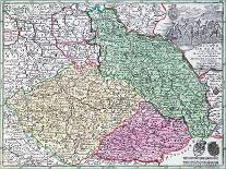 Map of Silesia, from an Atlas-Matthaus Seutter-Mounted Giclee Print