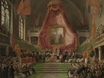Solemn Inauguration of University of Ghent by the Prince of Orange in the Throne Room-Mattheus Ignatius van Bree-Art Print