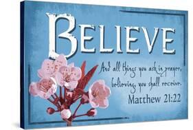 Matthew 21:22 - Inspirational-Lantern Press-Stretched Canvas