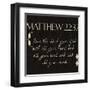 Matthew 22-37-Taylor Greene-Framed Art Print