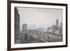 Matthew Bridge and the Customs House, with the Tower of St. Marys Cathedral, 1819-Samuel Frederick Brocas-Framed Giclee Print